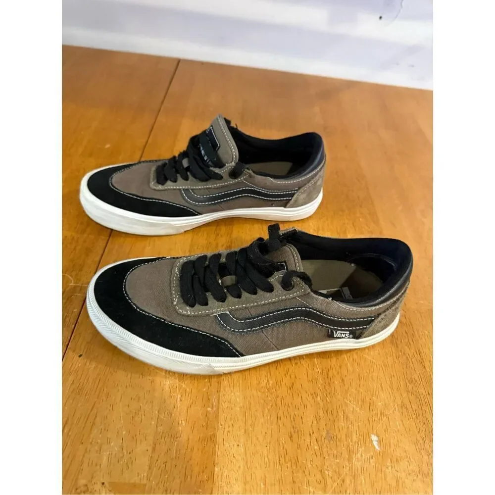 Vans Skate Gilbert Crockett Shoes Sneakers Mens SZ 6.5 Brown/Black Suede